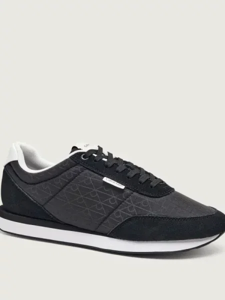 Sneakers Calvin Klein Retro Runner Ripstop Aop Ny negru