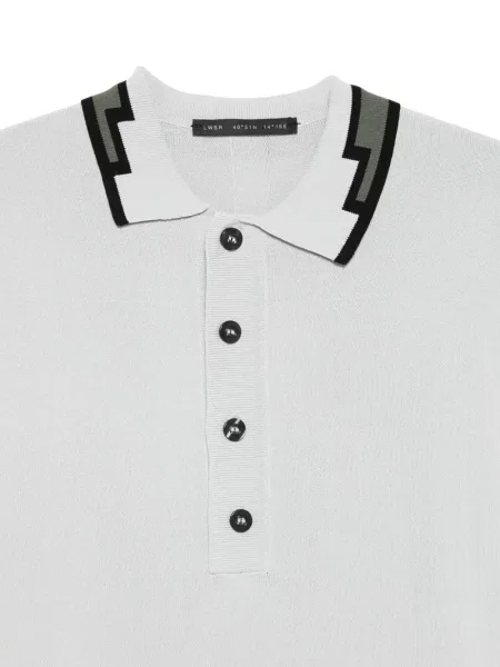 Με κολάρο polo Low Brand γκρι