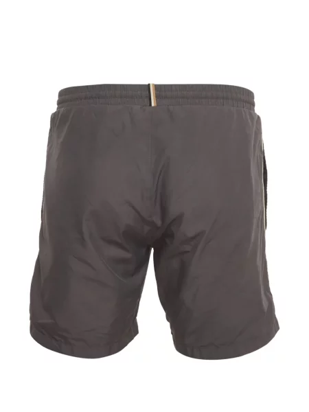 Slip de baie Boss cu imagine gri