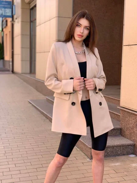 Піджак Milirud мокко бавовна/поліестер