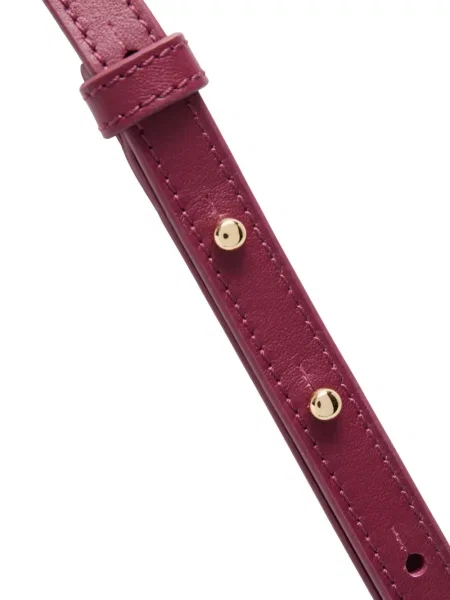 Geantă Lancel din piele cu bretele violet