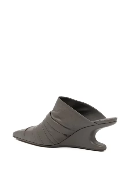 Papuci tip mules Rick Owens maro