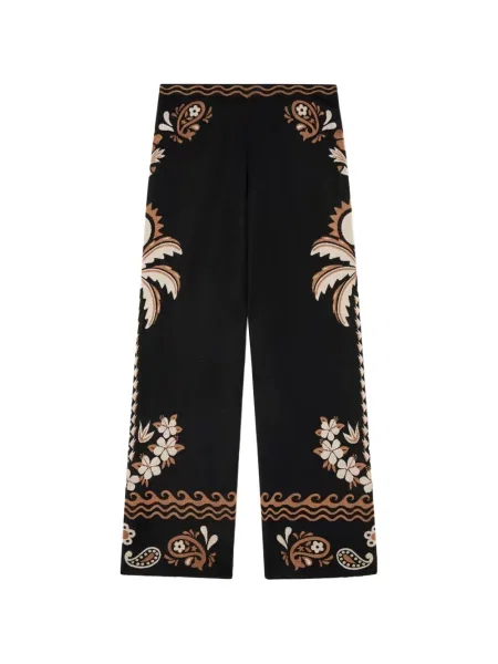Pantaloni Alanui tricotate negru