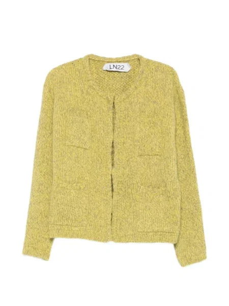 Cardigan Ln22 tricotate galben