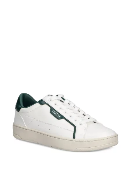 Sneakerși Guess din piele alb