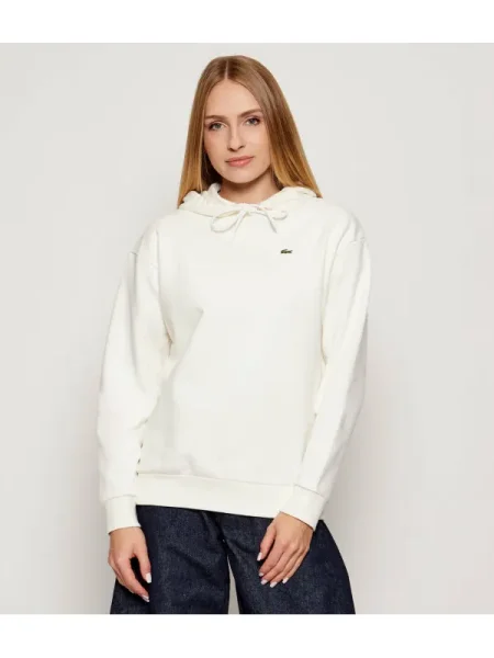 Lacoste Hanorac | Oversize fit alb