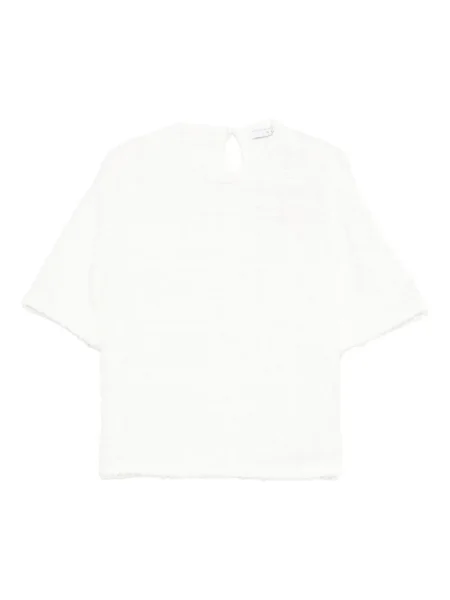 Тениска Iro от туид бяло