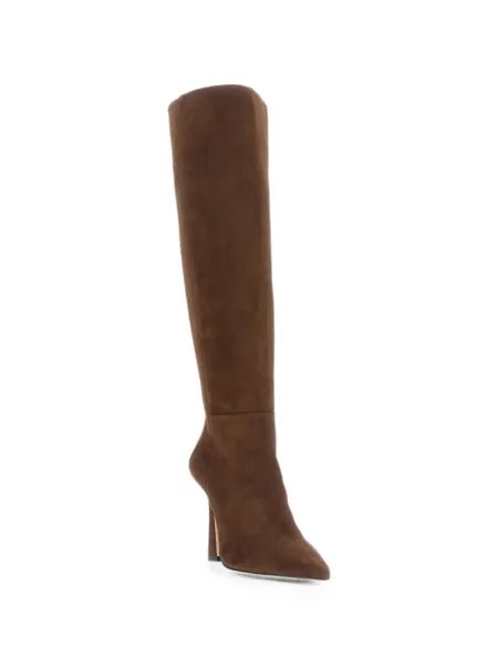 Cizme Stuart Weitzman din piele de căprioară maro