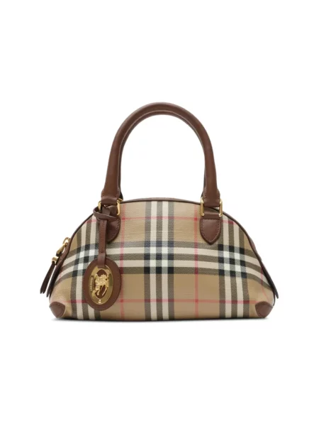 Torebka Burberry skórzana brązowa