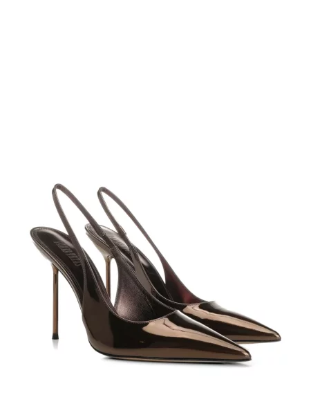 Pantofi cu toc Paris Texas slingback maro