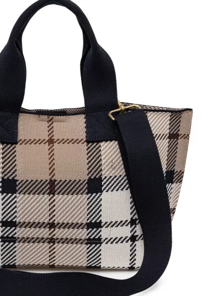 Kockás pántos shopper táska Barbour