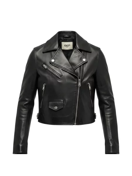 Geanta de piele Fendi negru