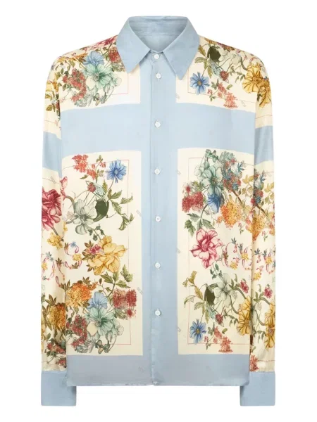 Cămașă Gcds cu model floral cu imagine albastru