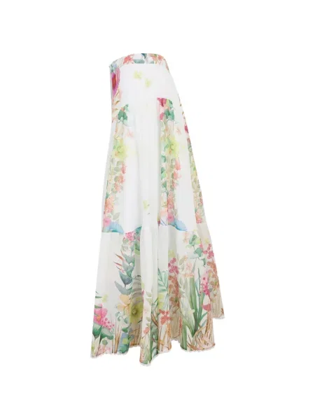 Květinové sukně Charo Ruiz Ibiza bílé