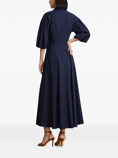 Rochie midi Lauren Ralph Lauren albastru
