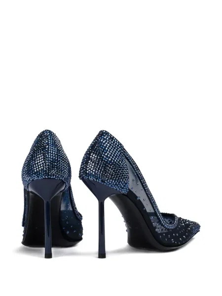 Pantofi cu toc Le Silla plasă de cristal albastru