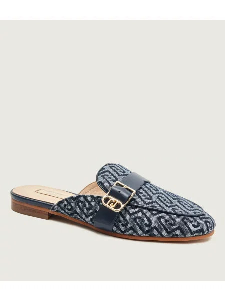 Liu Jo Mules încălțăminte EMEL 09 cu adaos de piele albastru