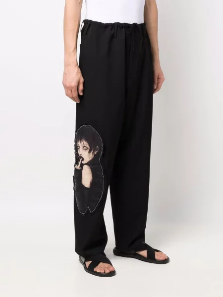 Kalhoty Yohji Yamamoto černé