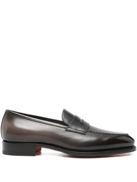 Pantofi loafer Santoni maro