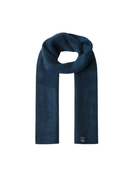 Szal Pepe Jeans wełniana niebieska