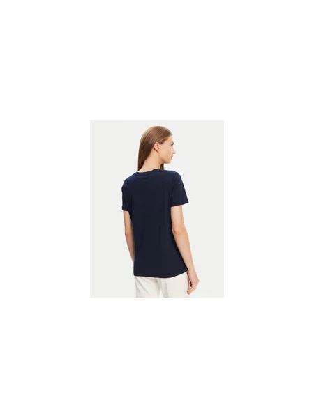 Tommy Hilfiger Majica Script Mornarsko Regular Fit modra