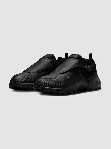 Кожаные повседневные кроссовки Nike черные