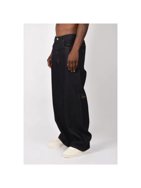 Jeansy straight leg Ksubi czarne