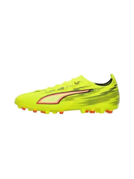 PUMA Ghete de fotbal ULTRA 6 MATCH verde limetă / roșu negru