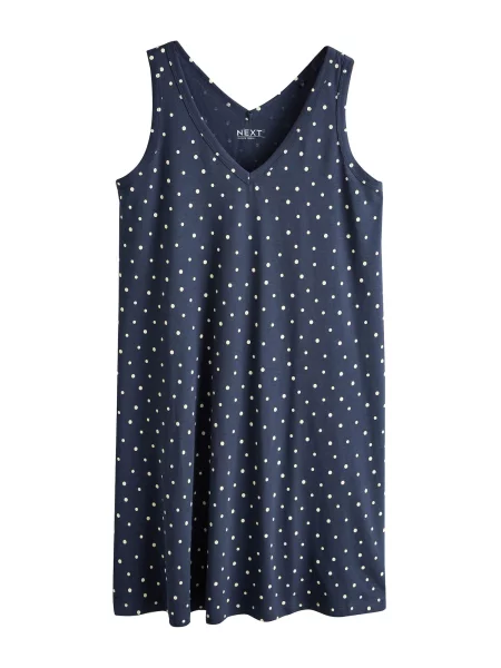 Next Rochie bleumarin alb