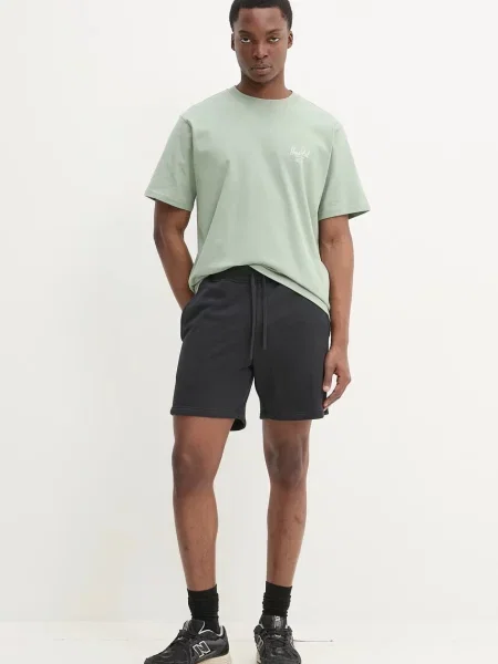 Herschel t-shirt z nadrukiem zielony