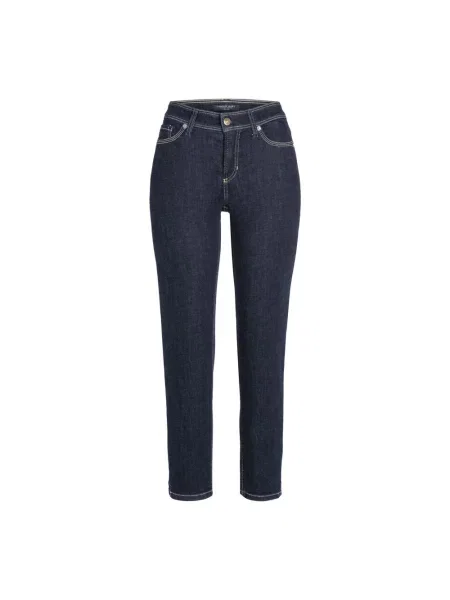 Jeansy o kroju slim fit z dodatkiem streczu model ‘Piper’ Cambio niebieskie