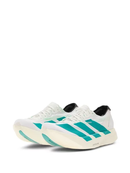 Šněrovací pruhované krajkové kalhoty Adidas modré