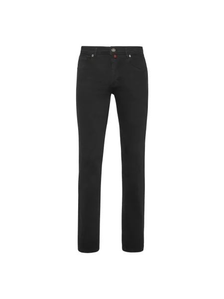 Jeansy straight leg Billionaire czarne
