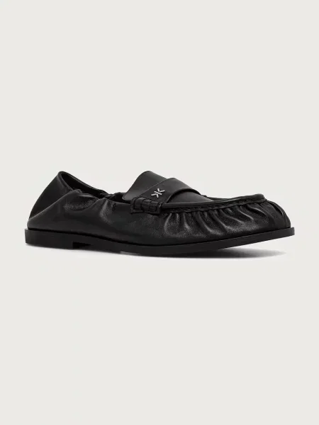 Kenzo loafers slip-on pentru bărbați din piele negru