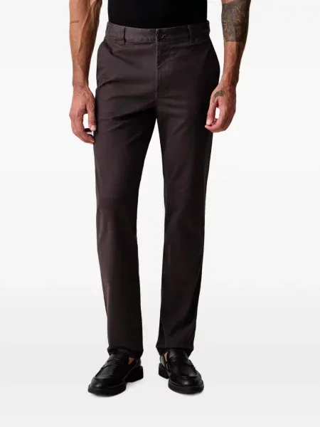 Pantaloni Armani Exchange cu autograf maro
