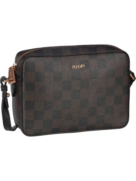 JOOP! Geantă de umăr Cloe maro închis / auriu negru