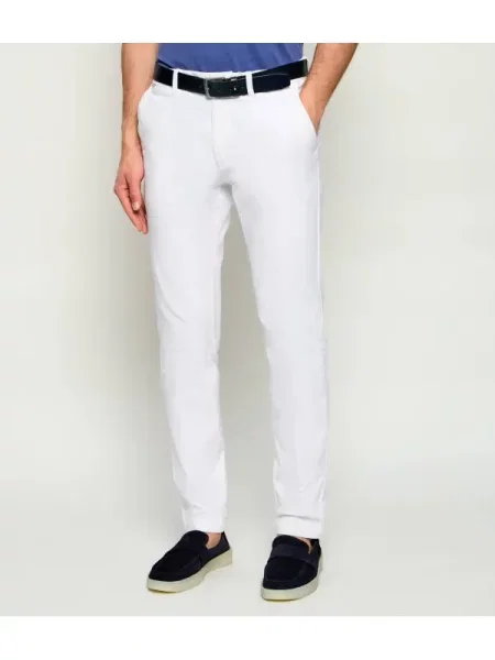 BOSS BLACK Pantaloni chino | alb