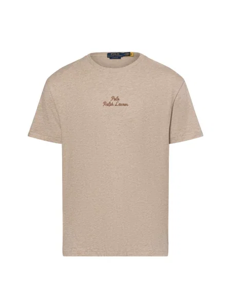 Polo Ralph Lauren Koszulka Mężczyźni marmurkowy M beżowy