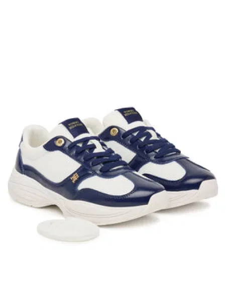 Tenisice Tommy Hilfiger Modern Runner Shiny Leather Tamnoplava