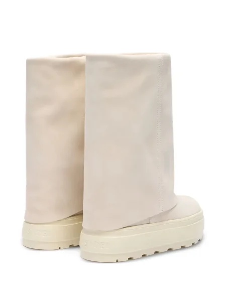 Botine Casadei din piele cu platformă