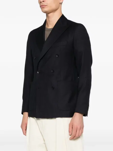 Sacou Tagliatore cu model herringbone albastru