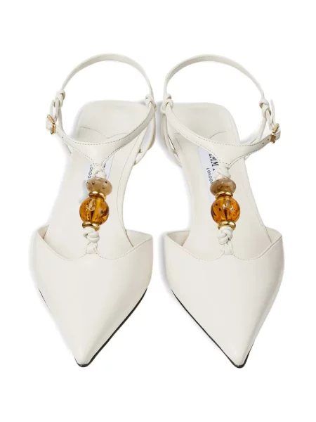 Pantofi cu toc Jimmy Choo alb