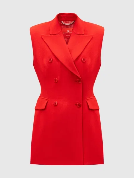 Двобортний жилет Ermanno Scervino червоний