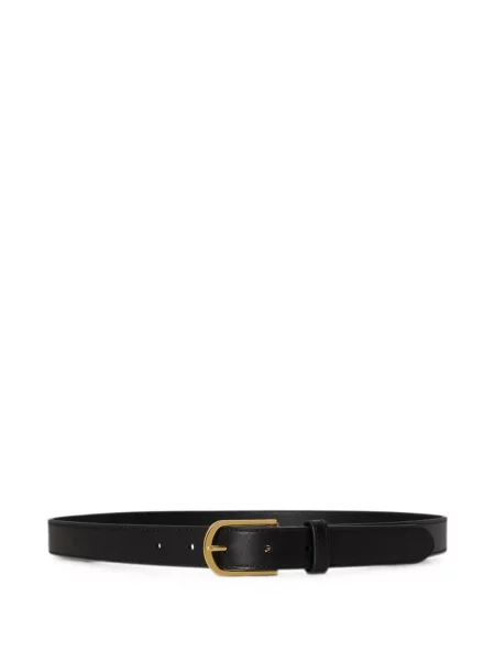 Cu centură curea Lauren Ralph Lauren din piele cu cataramă negru