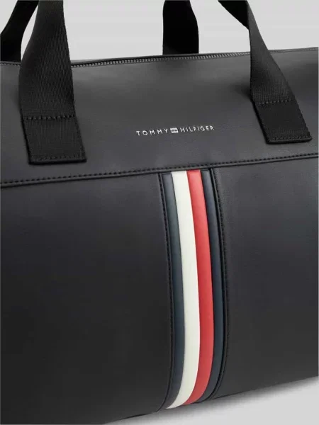 Tommy Hilfiger torba podróżna z imitacji skóry czarna