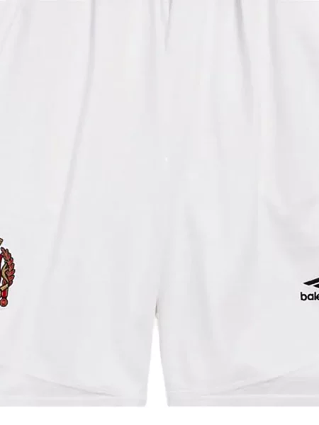 Fotbal pantaloni scurți Balenciaga cu autograf alb