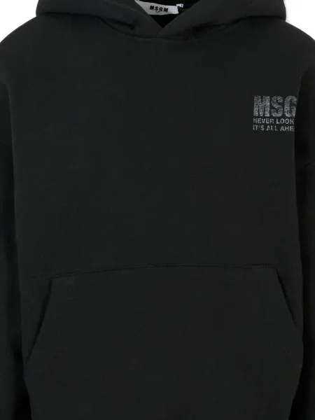 Bluza z kapturem dziecięca Msgm czarna