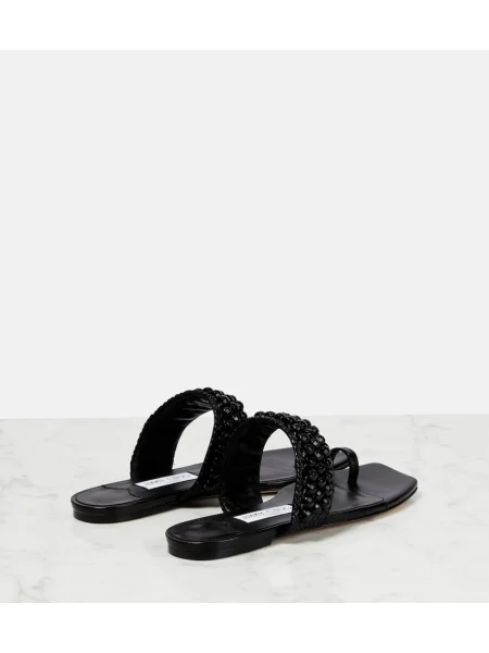Sandale Jimmy Choo fără toc negru