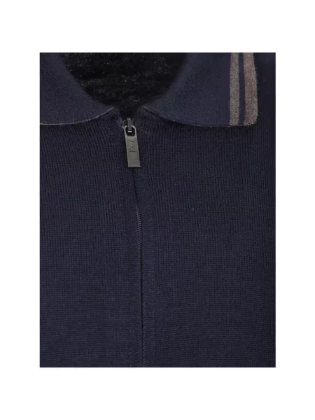Sweter Fay wełniany niebieski
