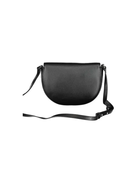 Lniana torebka Ck Calvin Klein czarna